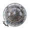 Gray Metal Clear Glass Ceiling Lamp, 1950s, Image 4