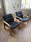 Black Leather and Bentwood Beech Sofa and Chairs, 1960s, Set of 3, Image 19