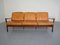 Sofa mit Gestell aus Palisander & Lehnstühle mit Lederkissen, 1960er, 4er Set 10