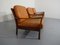 Poltronas de cuero y sofá de palisandro, años 60. Juego de 4, Imagen 54