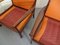 Poltronas de cuero y sofá de palisandro, años 60. Juego de 4, Imagen 21