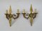 Appliques Murales Style Empire Vintage en Bronze, Set de 2 9