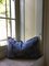Blue Silk Damask Pillow by Katrin Herden for Sohil Design, Image 2