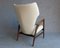 Mid-Century Danish Wingback Armchair by Ib Madsen & Acton Schubell, 1940s, Image 3