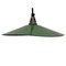 French Green Enamel Ceiling Lamp, 1950s 4