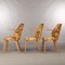 Danish Vinyl Dining Chairs, 1970s, Set of 3 3