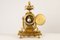 Antique French Louis XVI Gilt Clock and Candleholders by Japy Fréres, Set of 3, Image 11