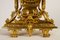 Antique French Louis XVI Gilt Clock and Candleholders by Japy Fréres, Set of 3 5