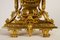 Antique French Louis XVI Gilt Clock and Candleholders by Japy Fréres, Set of 3, Image 5