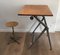 Antique Industrial Steel and Wood Stool, 1900s 12