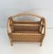 French Rattan Magazine Rack, 1970s, Image 9