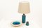 Vintage Ceramic Table Lamp, Vase & Dish Set by Nils Kähler for HAK, 1960s 2