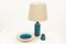 Vintage Ceramic Table Lamp, Vase & Dish Set by Nils Kähler for HAK, 1960s, Image 2