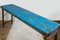 Blue Teak Console Table, 1950s 3