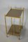 French Bronze Bamboo Mirrored Side Table from Maison Baguès, 1970s, Image 7