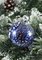 Blue and Silver Christmas Ball Blue from Made Murano Glass 1