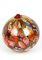 Red and Gold Leaf Christmas Ball from Made Murano Glass 1