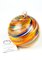 Multicolour and Gold Leaf Christmas Ball from Made Murano Glass 1