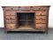 Antique Industrial Oak Cabinet, Image 1