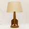 French Wooden Table Lamp, 1950s, Image 14