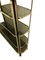 Brass and Smoked Glass Wall Unit from Belgo Chrom / Dewulf Selection, 1970s 6