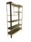 Brass and Smoked Glass Wall Unit from Belgo Chrom / Dewulf Selection, 1970s 3