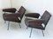 Italian Steel & Wool Armchairs, 1950s, Set of 2, Image 6