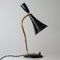 Lámpara de mesa italiana de latón, años 50, Imagen 2