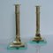 Brass & Glass Candleholders, 1950s, Set of 2 9