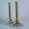 Brass & Glass Candleholders, 1950s, Set of 2 7