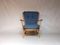Blauer Vintage Sessel von Lucian Ercolani für Ercol 3