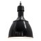 Industrial Black Enamel Pendant Lamp, 1950s 2