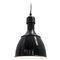 Industrial Black Enamel Pendant Lamp, 1950s 1