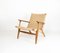 Butaca de Hans J. Wegner para Carl Hansen & Søn, años 60, Imagen 1