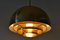 German Brass Pendant Lamp from Vereinigte Werkstätten Collection, 1960s, Image 2