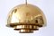 German Brass Pendant Lamp from Vereinigte Werkstätten Collection, 1960s, Image 1