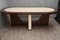 Zebrano Wood and Goatskin Dining Table, 1950s, Image 1