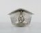 Antique Silver Decorated Bowl with Handles, Image 5