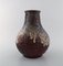 Antike Vase aus glasiertem Steingut von Svend Hammershøi für Kähler 6