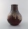 Antique Glazed Stoneware Vase by Svend Hammershøi for Kähler, Image 6