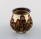 Vintage Marron Glazed Ceramic Flower Vase from Kähler, Image 3