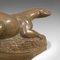 Dekorativer französischer Otter aus Bronze, 1940er 5