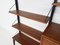 Danish Teak and Metal Wall Unit by Poul Cadovius for Royal System, 1950s 13