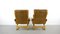 Brown Leather Armchairs by Elsa & Nordahl Solheim for Rybo Rykken & Co, 1970s, Set of 2 10