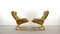 Brown Leather Armchairs by Elsa & Nordahl Solheim for Rybo Rykken & Co, 1970s, Set of 2, Image 3