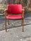 Chaise de Bureau Rouge en Faux Cuir, Hongrie, 1960s 1