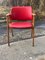 Hungarian Red Faux Leather Desk Chair, 1960s 1