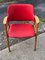 Hungarian Red Faux Leather Desk Chair, 1960s 6