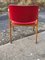 Chaise de Bureau Rouge en Faux Cuir, Hongrie, 1960s 2