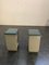 Green Leatherette and Metal Cabinets, 1960s, Set of 2 7